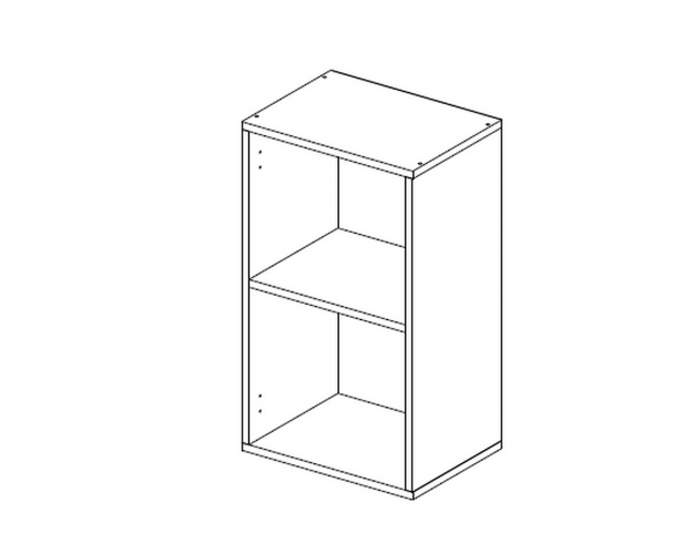 Шкаф 40 с фасадом Ева (Тирамису Софт/Белый)