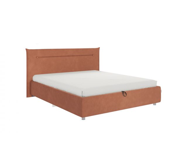 Кровать с подъемным механизмом 1600 Альба персик (велюр)