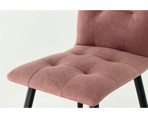 Стул Турин 2 вереск (велюр) / черный