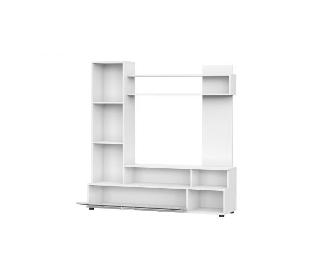 Мебель для гостиной "МГС 9" Белый / Цемент светлый